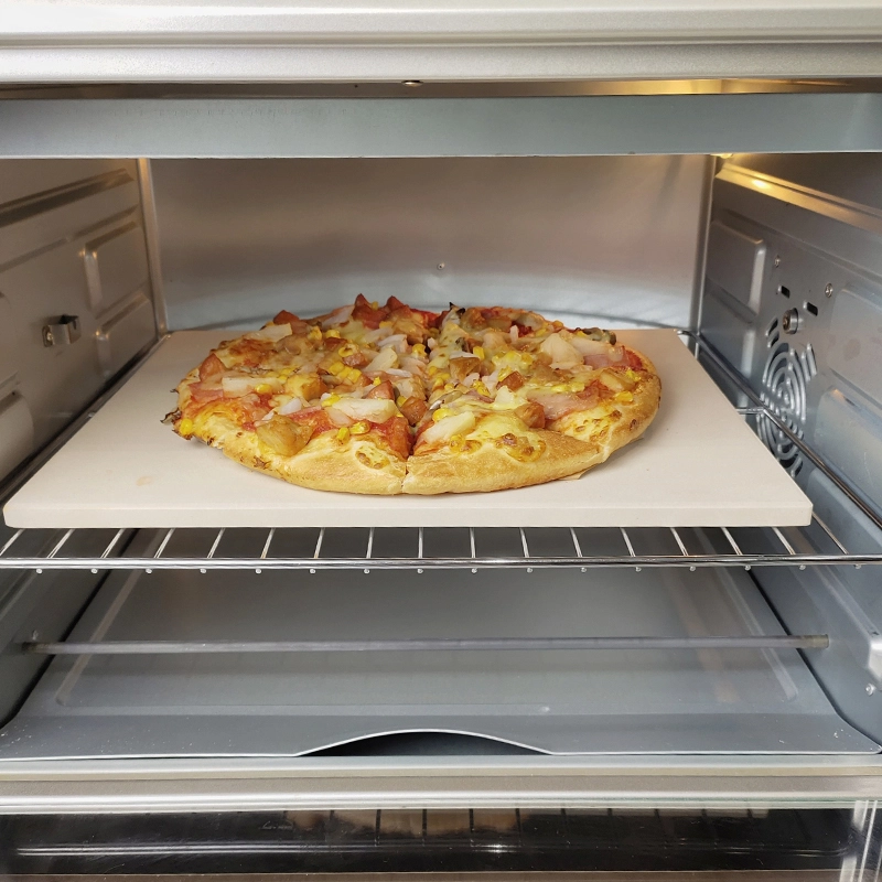 15''×12'' Firkantet Cordierite Pizza Bagesten 1