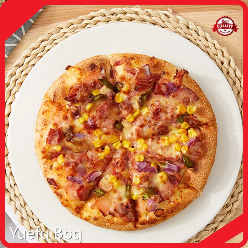 Round Pizza Stone with Handles 8-20mm by Yuefu Bbq 1