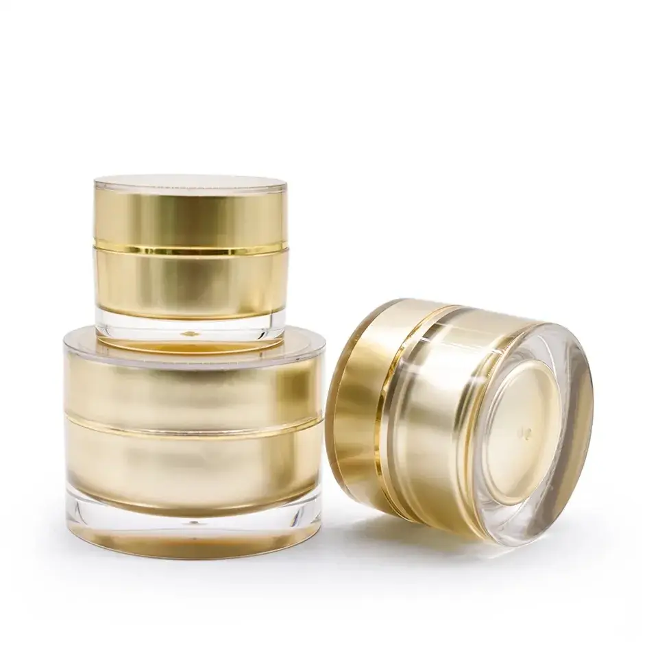 Glass Cosmetic Jars with Lids Factory for HomeRound Shaped 3