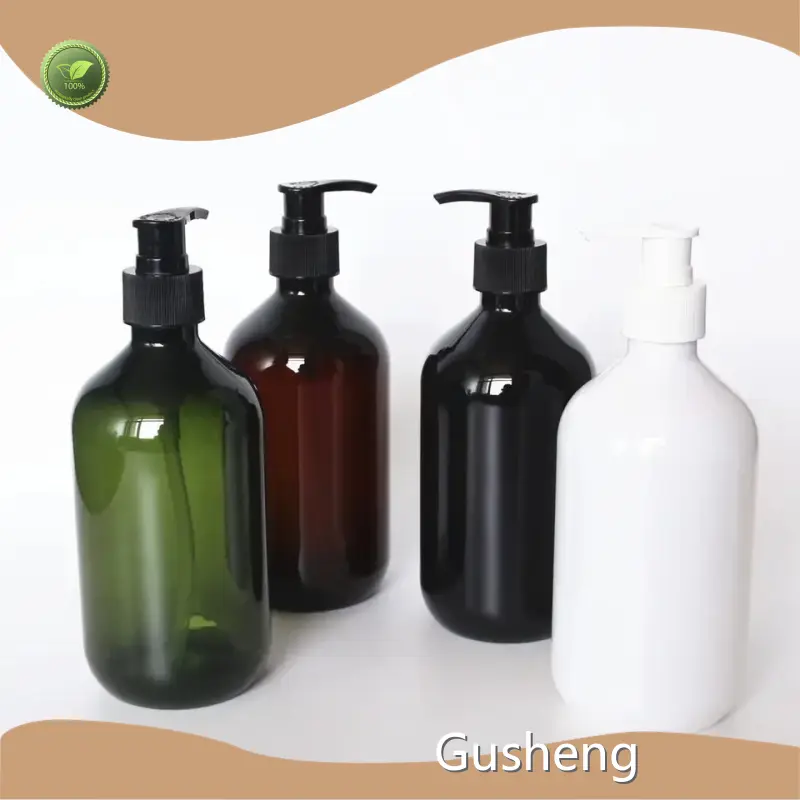 Gusheng Packaging Black Cosmetic Bottles Shampooluxury 1