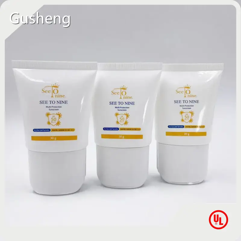 Gusheng Packaging Custom Printed Cosmetic Bottles Plastic Custom Printed Cosmetic Bottleshighly Rated 1