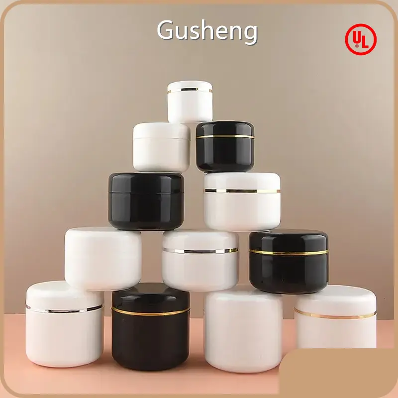 Gusheng Packaging Frosted Glass Cosmetic Jars Chemical Frosted Glass Cosmetic Jarsfree Design 1