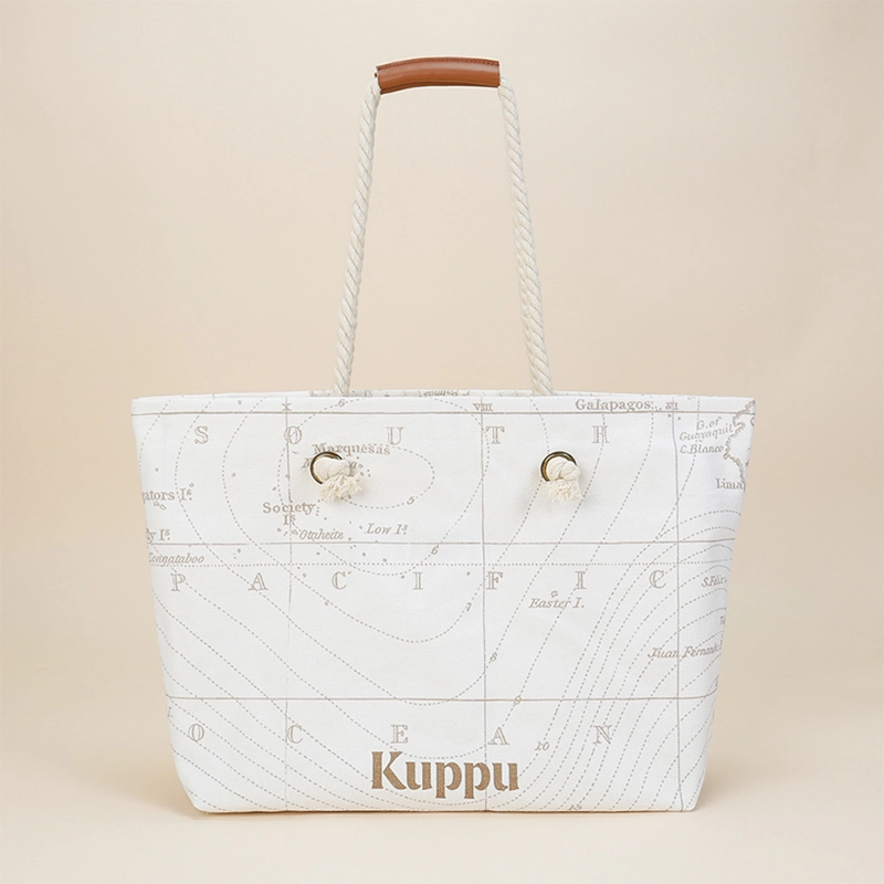 Sacs fourre-tout en toile recyclée multifonctions à la mode avec un beau motif pour les femmes qui font du lèche-vitrines et jouent à la plage 1