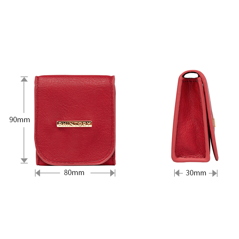 Mini serviette hygiénique exquise pour femmes, rouge à lèvres, rangement des écouteurs, sac cadeau numérique avec miroir 6
