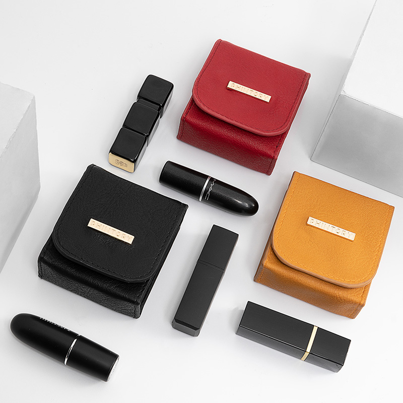 Mini serviette hygiénique exquise pour femmes, rouge à lèvres, rangement des écouteurs, sac cadeau numérique avec miroir 2