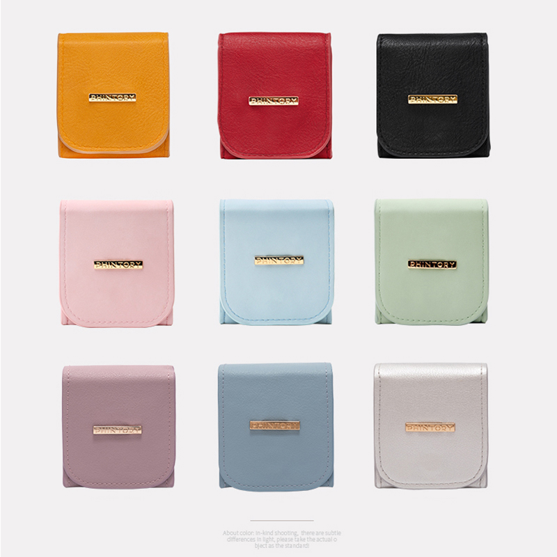 Mini serviette hygiénique exquise pour femmes, rouge à lèvres, rangement des écouteurs, sac cadeau numérique avec miroir 1