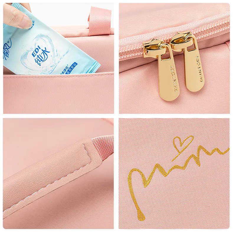Custom Backpack Manufacturer Pink by Honwee 7
