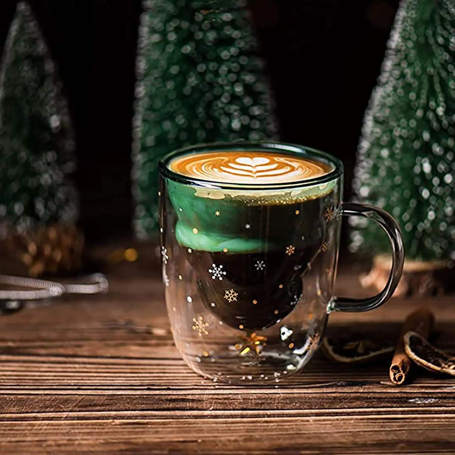 300 ml Noel Ağacı Çift Duvarlı Cam 1