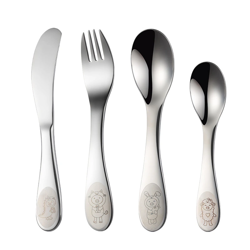 Bear Style Childrens Flatware Set 4-Piece 1
