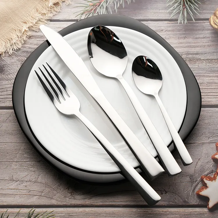 Factory Price Silver Flatware Set for Office 2