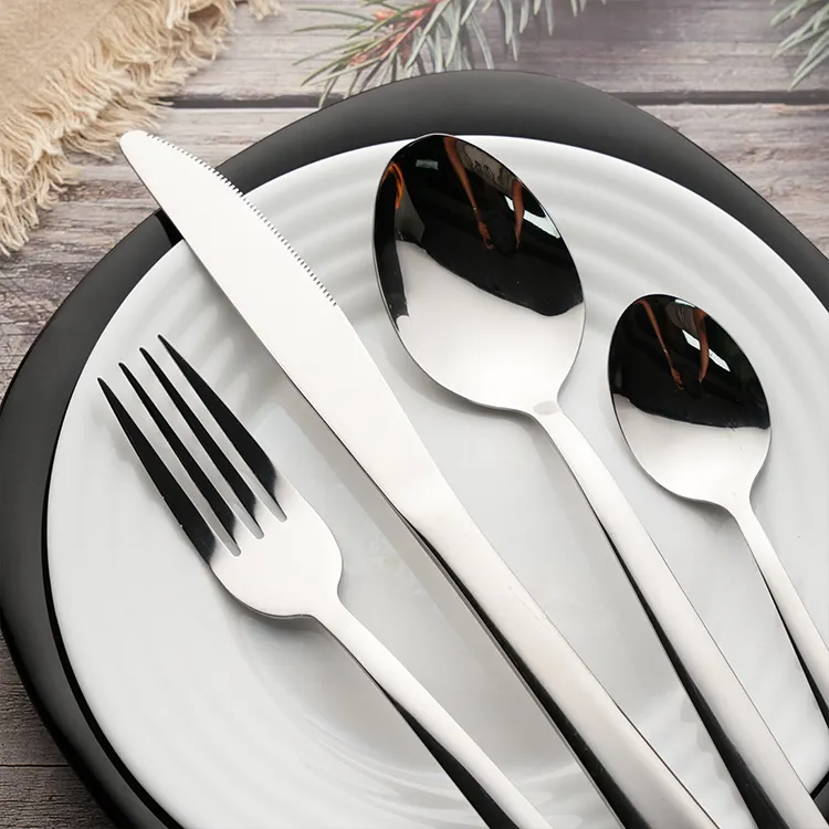 Factory Price Silver Flatware Set for Office 4