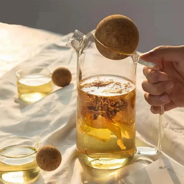 High Quality Carafe Water Pitcher Glass Water Jug Water Jug Glass Borosil Cold Coffee Glass Bottle 1