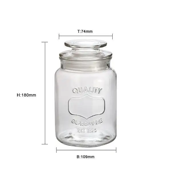 Glass Canisters From China for Home UseSoda Lime Glass 5