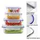 For Office Glass Freezer Containers Transparent by Crystal Houseware 6