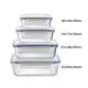 For Office Glass Freezer Containers Transparent by Crystal Houseware 5