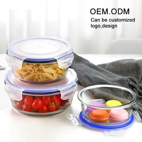 Nestable Glass Bowls for Food Salad Mixing Bowl Glass food Container Storage Bowl Glass Lunch Box 1
