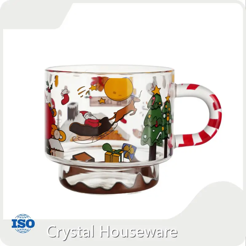 Custom Madecustom Glass Mugs for Hotel Carton 9X7X8.2 Cm 1