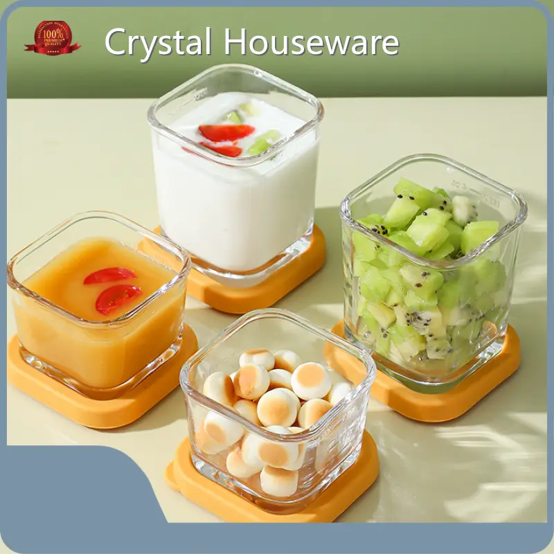 Crystal Houseware Glass Containers with Lids Soda Lime Glasssupply 1