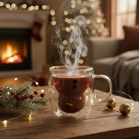 250ml 260ml Bear Double Wall Glass 1