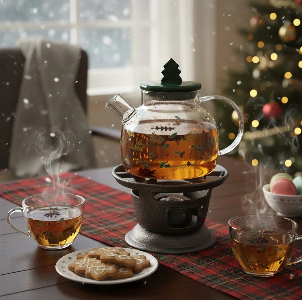 1000ml 크리스마스 유리 티팟 1