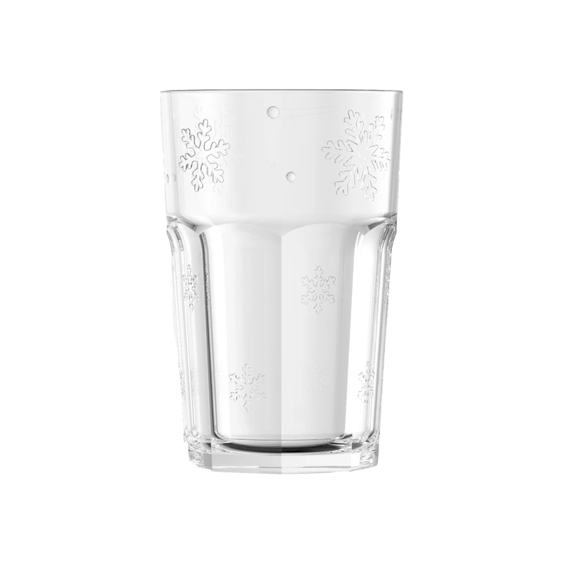 كوب زجاجي على شكل زهرة الثلج سعة 330 مل 1