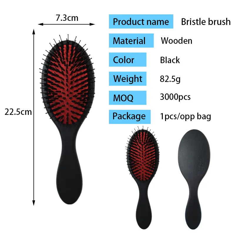 Bulk Wooden Boar Hair Brush Wooden Boar Hair Brush Company 7