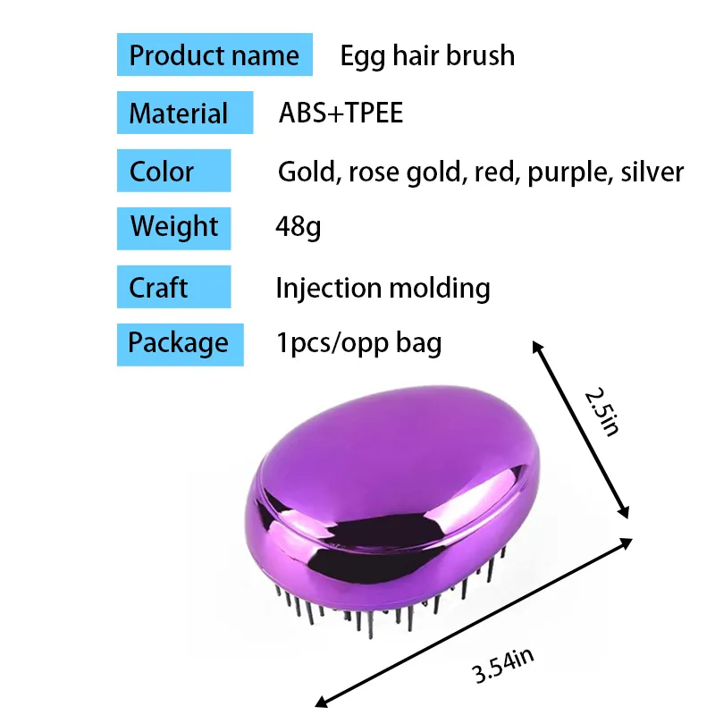 Types of Hair Brushes Plastic - - Artisans 3