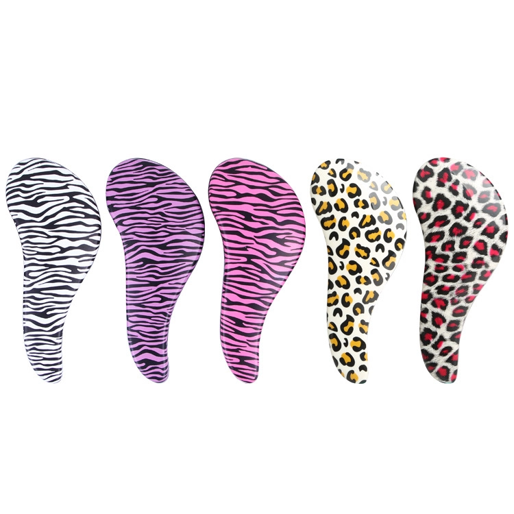 Big Size Plastic Paddle Detangler Hairbrush custom printing Custom Logo Detangling Hair Brush for Curly Hair 1
