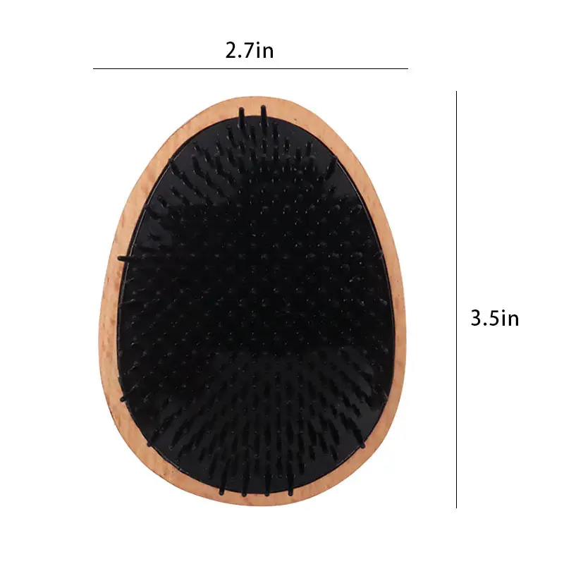 Artisans Wooden Bamboo Hair Brush 1pcs/opp Bag Package Or Custom Packagesupplier 5