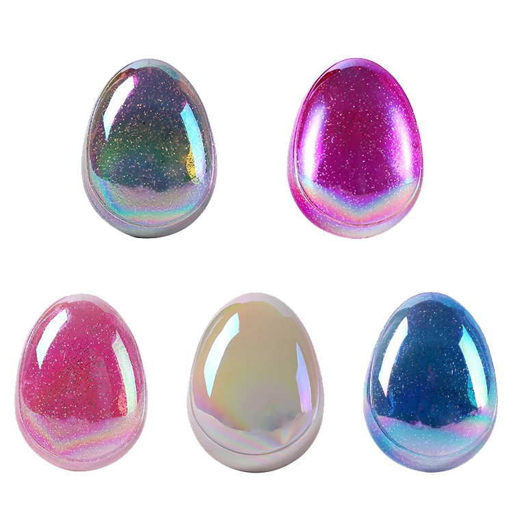New design egg shaped plastic detangling hair brush 1