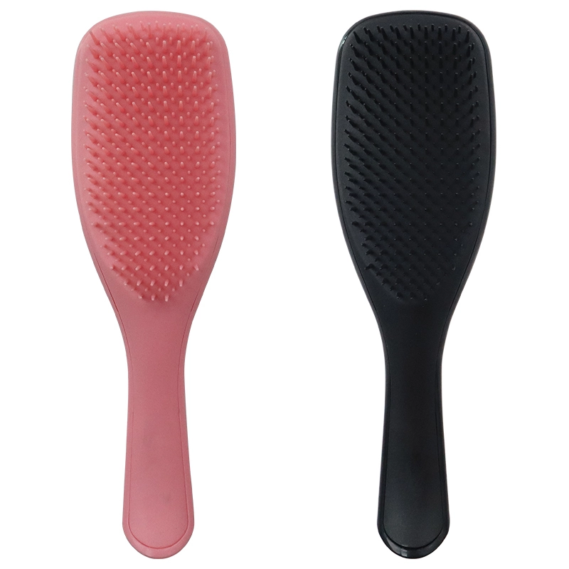Wholesale Customizable Logo Simple Fashion Massage Scalp Hair Comb Solid Color Soft Detangling Hair Brush Wet Dry Combs 1