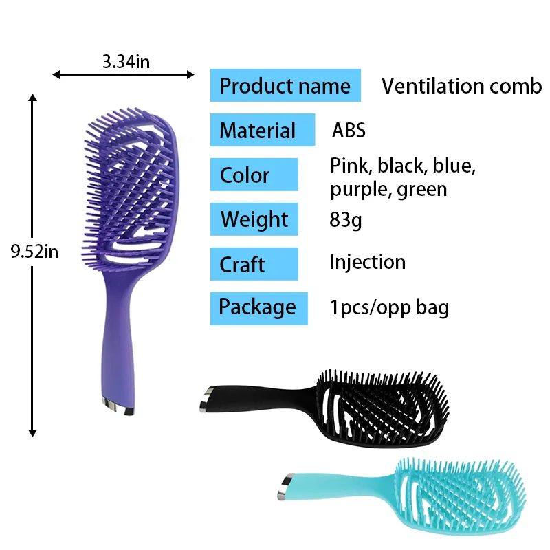 Factory Priceceramic Vented Hair Brush 24.2*8.5cm 35 Days 3