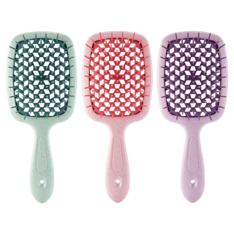 Wet Hair Brush Purple，Green，Black，Rose Redwith Good Price 2