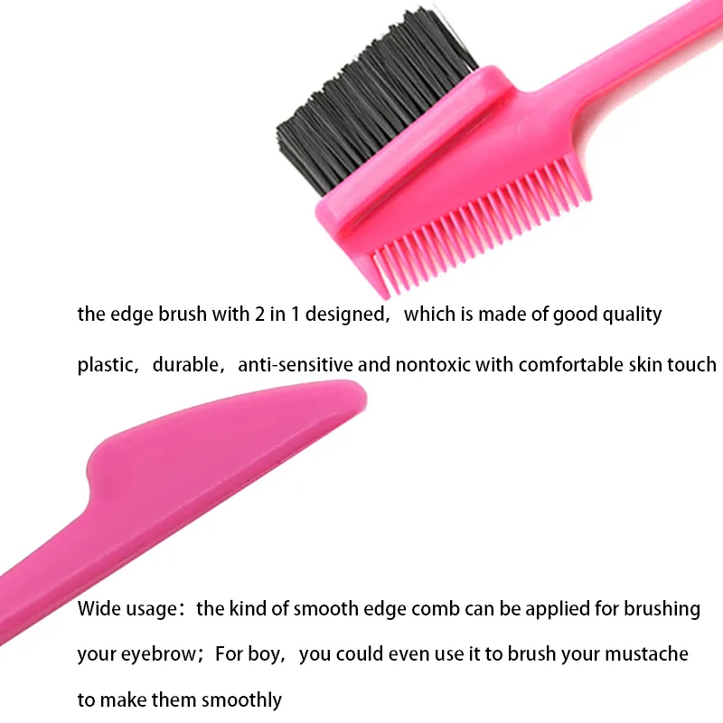 Double Sided Edge Brush 2000pcs Purple，Green，Black，Rose Redquality Assurance 4
