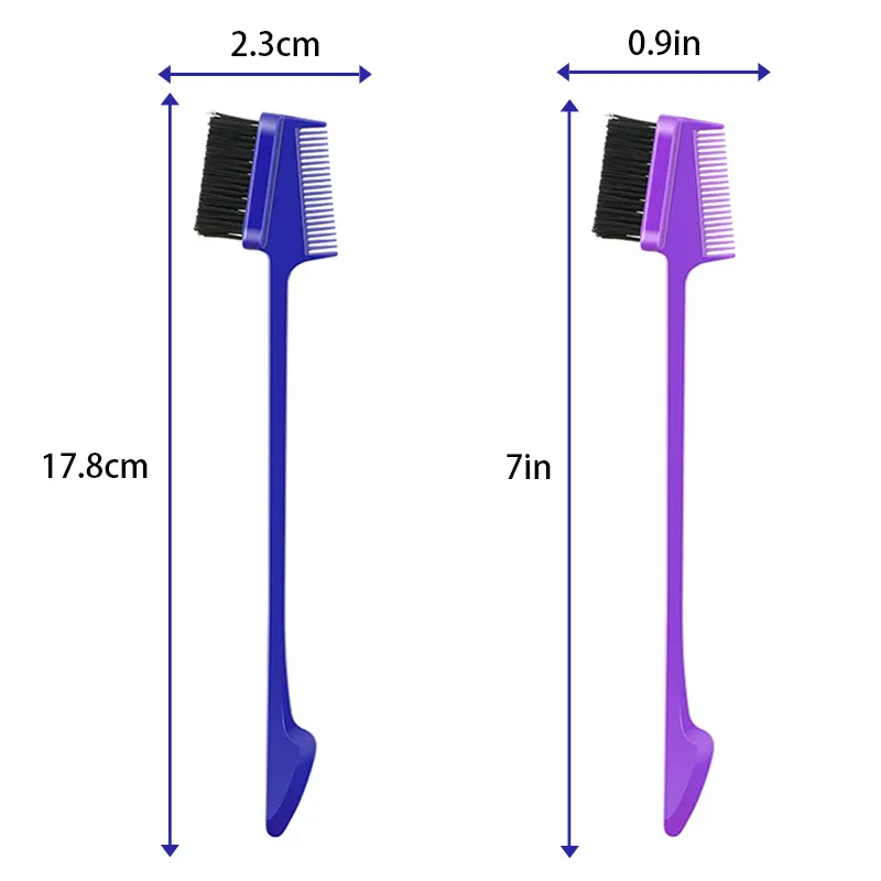 Double Sided Edge Brush 2000pcs Purple，Green，Black，Rose Redquality Assurance 2