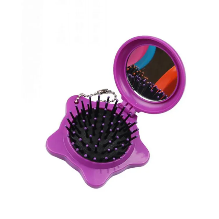 Folding Brush and Mirror Purple，Green，Black，Rose Redmade in China 8