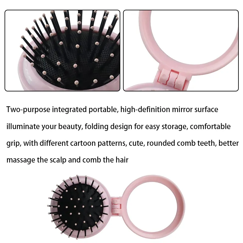 Round Hair Brush with Plastic Bristles 2000pcs - - Artisans 4