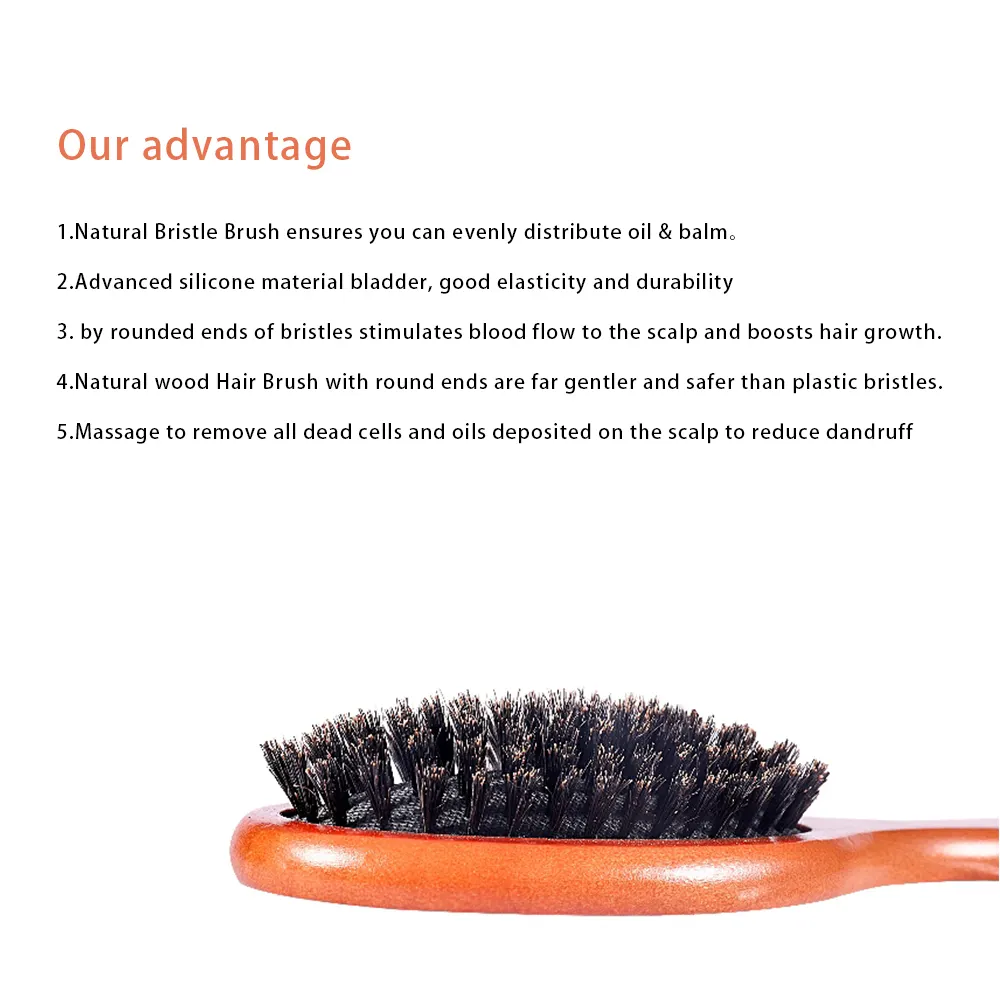 Lightweight Hair Brush Bamboo Hair Brush Bamboo Company 3