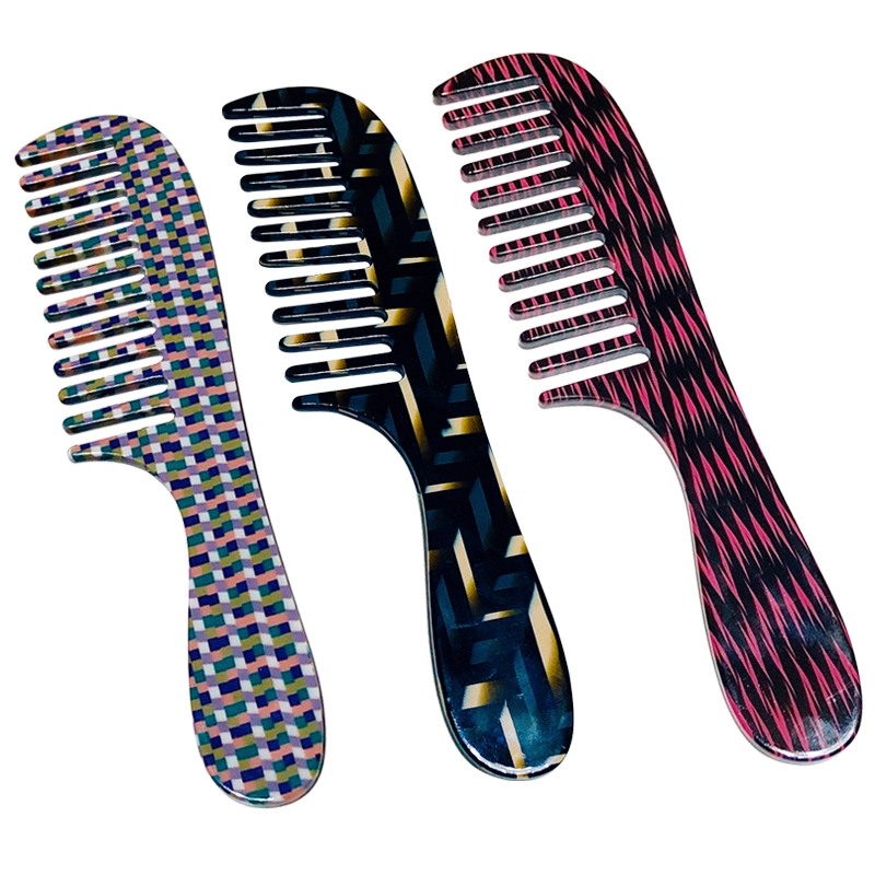 Genya Cellulose Acetate Wide Tooth Comb for Curly Hair Easily Detangling Combs for Women Men 1