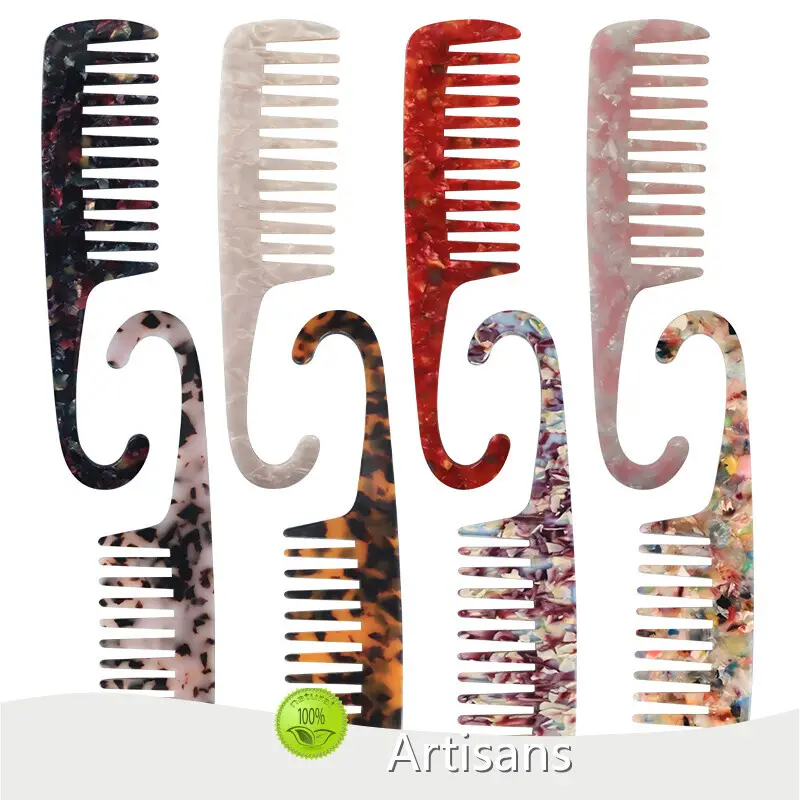 Artisans Custom Hair Brush Purple，Green，Black，Rose Red Custom Hair Brushsupplier 1