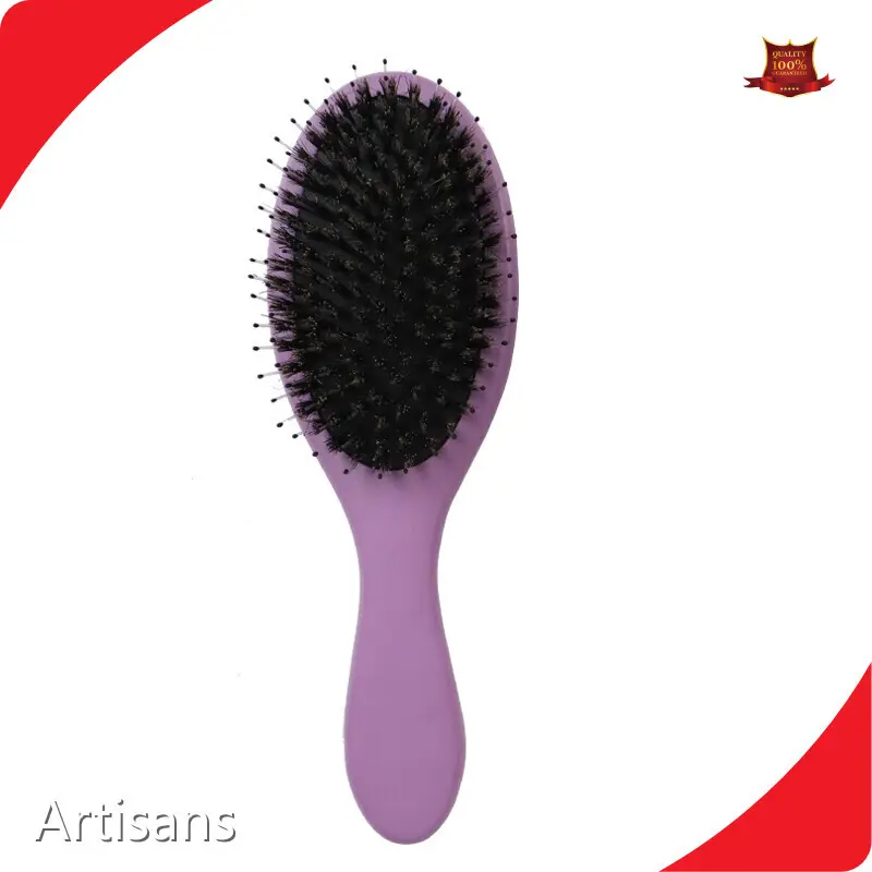 Bamboo Hair Brush for Hair Loss Wooden+nylon+boar Bristle Wood Color with Good Price 1