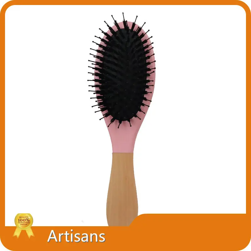 Wholesale Paddle Hair Brushes Wood Color - - Artisans 1