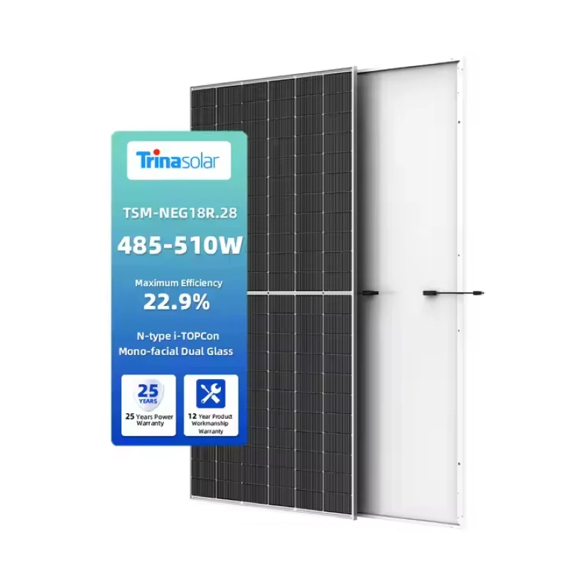 TRINA SOLAR HOME استخدم لوحة الطاقة الشمسية المزدوجة الوحدة النمطية 485W 490W 495W 500W 505W 510W للنظام الشمسي 1