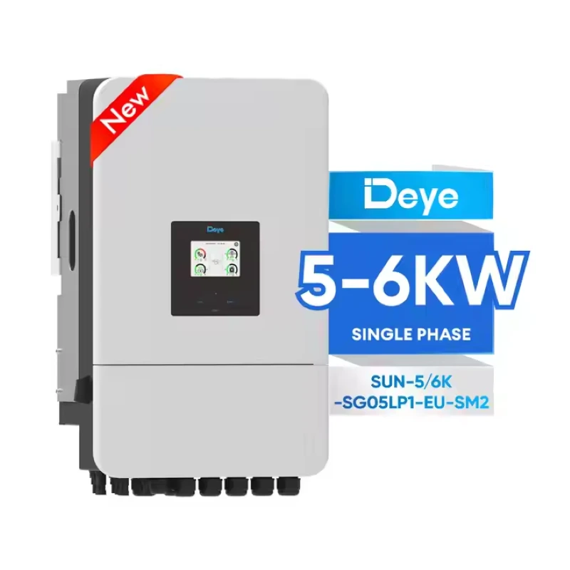 Deye Sun-5/6K-Sg05Lp1-Eu-Sm2 Cheap Price Solar Energy Inverter 5Kw 6Kw Eu Pv Inverter Hybrid With Mppt 1