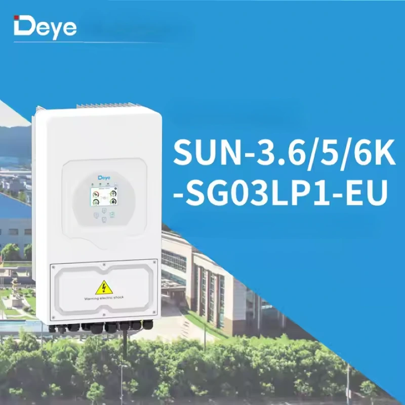 Deye de alta eficiencia SUN-3.6/5/6K-SG03LP1-EU 48V LV BATERÍA UNBRIDA SOLE HYEY HYBRID SOLL 1