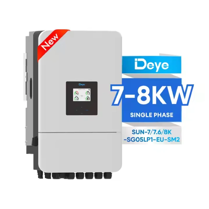 DEYE 2025 Ibrido Solar Inverter 7KW 7.6KW 8KW Sun-7/7.6/8K-SG05LP1-EU-SM2 Nuovo inverter PV di arrivo per casa 1