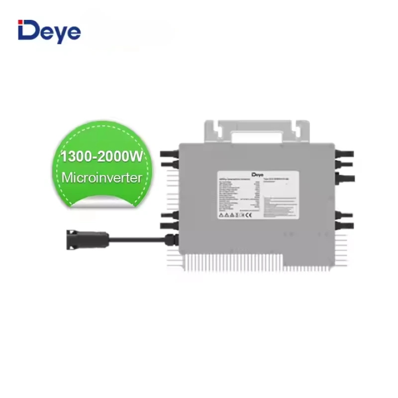 Deye Micro Onverter Double entrée 1300W 1600W 1800W 2000W Système solaire PV Microinverter 1
