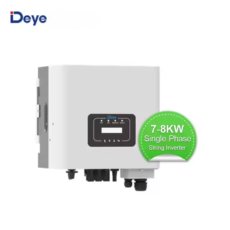 Invertisseur de chaîne de deye d'usine sur la grille SUN-7 / 7.5 / 8K-G02P1-EU-AM2 SEUX-Phase 2 MPPT Deye Solar Inverter 1