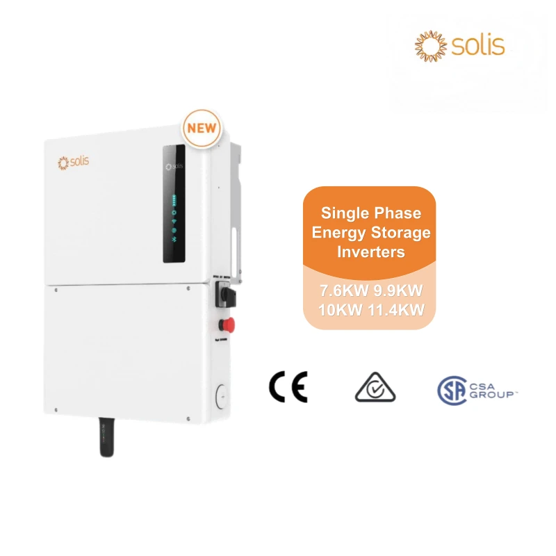 High quality wholesale 7.6KW 9.9KW 10KW 11.4KW Solis Single Phase High Voltage Energy Storage Inverters with 4 MPPT 1
