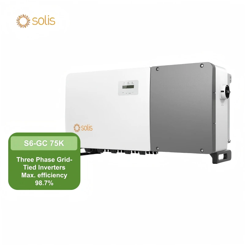 Tecnologia avanzata 75kW Solis Inverter a tre fasi legati a griglia per sistemi solari 1